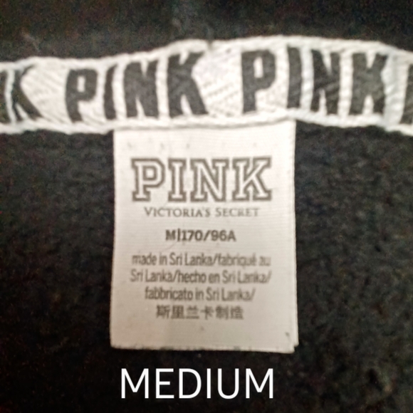 HTF VS PINK WATERCOLOR MED OVERSIZED PULLOVER HOODIE - Picture 5 of 8